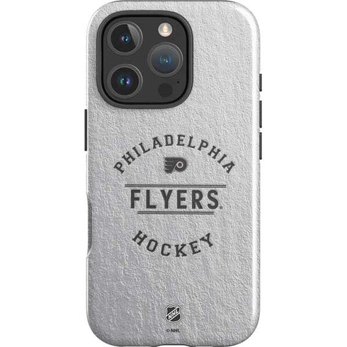 NHL Philadelphia Flyers Black Text iPhone 16 Pro Impact Case